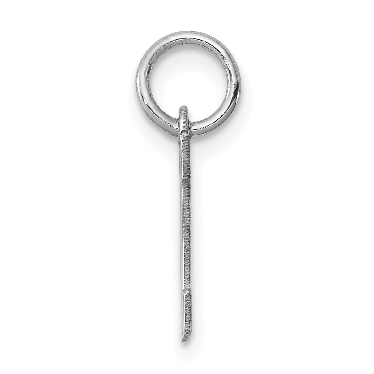 Sterling Silver 925 Initial M Charm with Rhodium Plating Elegance Secondary image