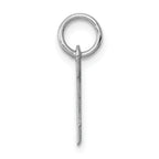 Sterling Silver 925 Initial M Charm with Rhodium Plating Elegance