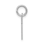 Sterling Silver 925 Rhodium-Plated N Charm Elegant Petite Design
