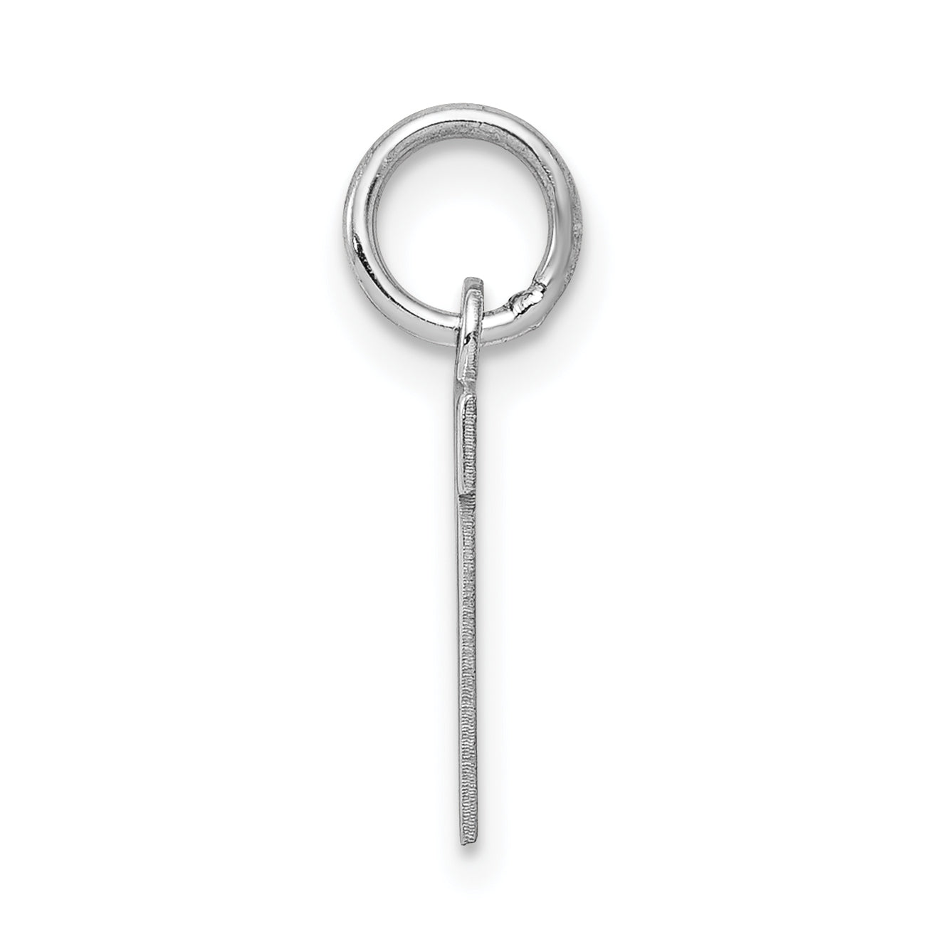 Sterling Silver 925 Rhodium-Plated N Charm Elegant Petite Design