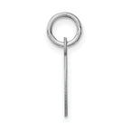 Sophia Jewelers Sterling Silver O Initial Charm in Elegant Rhodium Plating