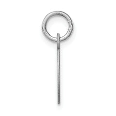 Sophia Jewelers Sterling Silver O Initial Charm in Elegant Rhodium Plating