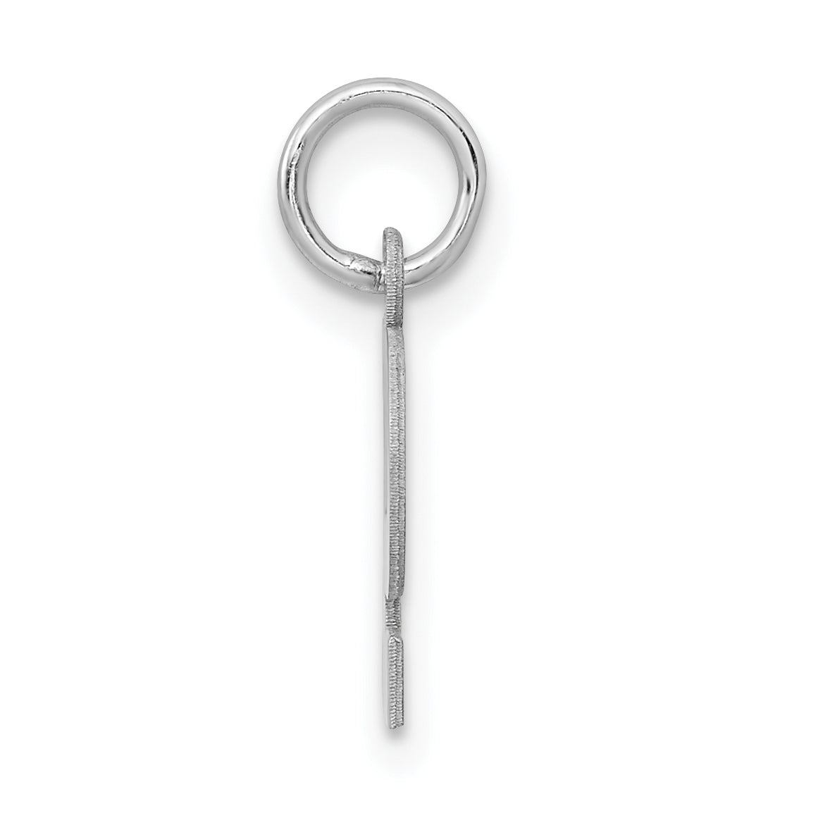 Sophia Jewelers Sterling Silver P Charm with Rhodium Finish Secondary image