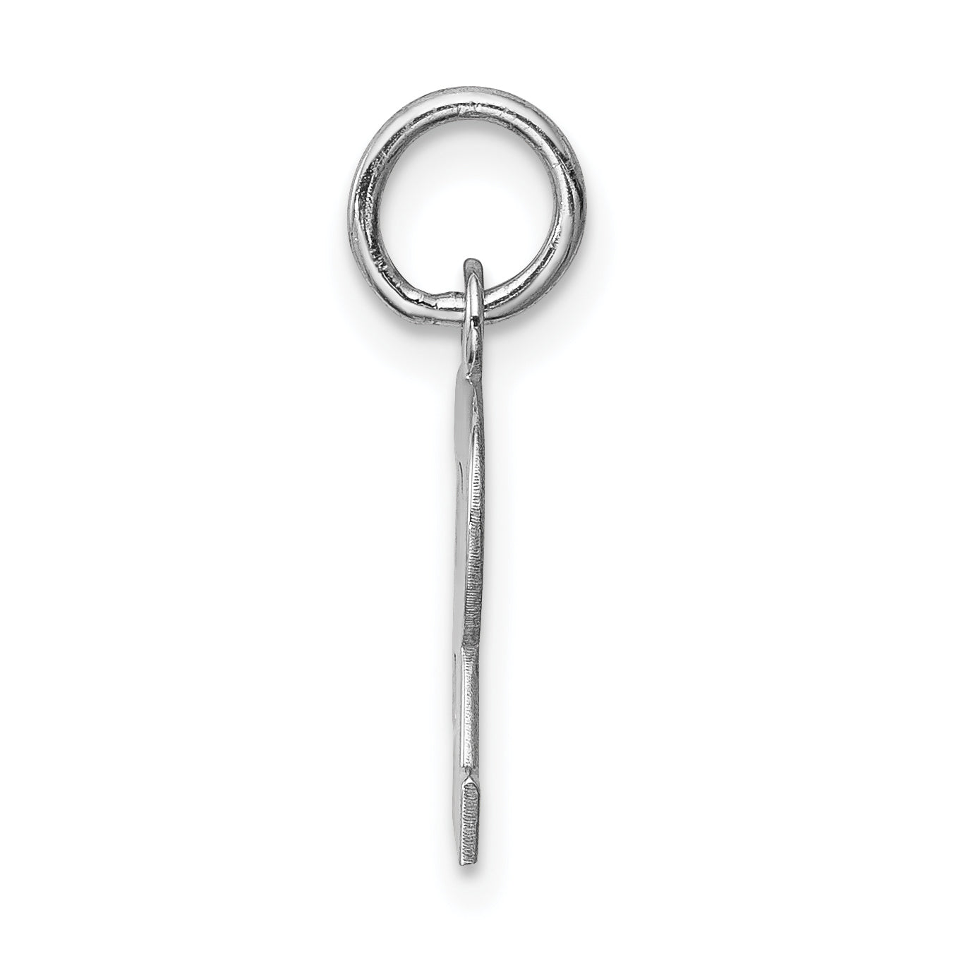 Sterling Silver Rhodium-Plated R Initial Charm Elegant and Durable Secondary image
