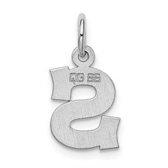 Sophia Jewelers Sterling Silver Rhodium-Plated Initial S Charm