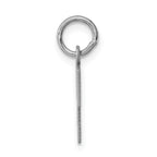 Sterling Silver Rhodium-Plated T Initial Charm  Elegant and Modern Design