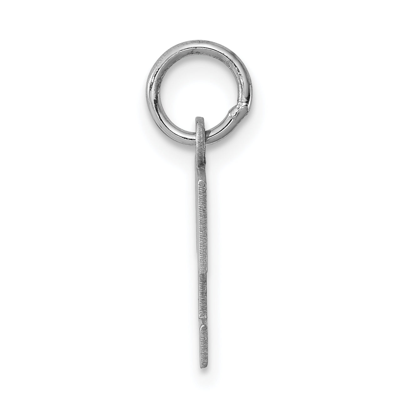 Sterling Silver Rhodium-Plated T Initial Charm  Elegant and Modern Design