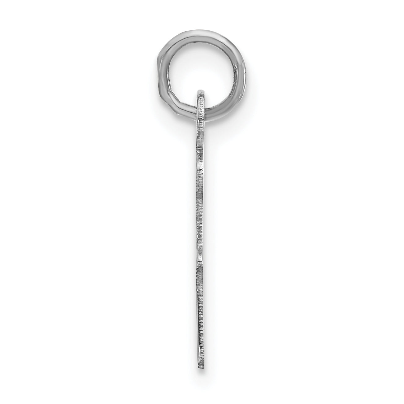 Sterling Silver 925 Unisex Polished Initial F Charm Secondary image