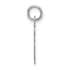 Sterling Silver 925 Unisex Polished Initial F Charm