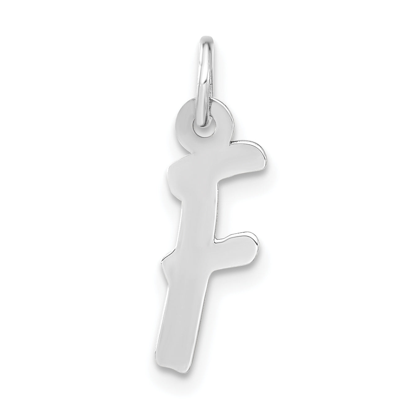 Sterling Silver Medium Initial F Charm Main image