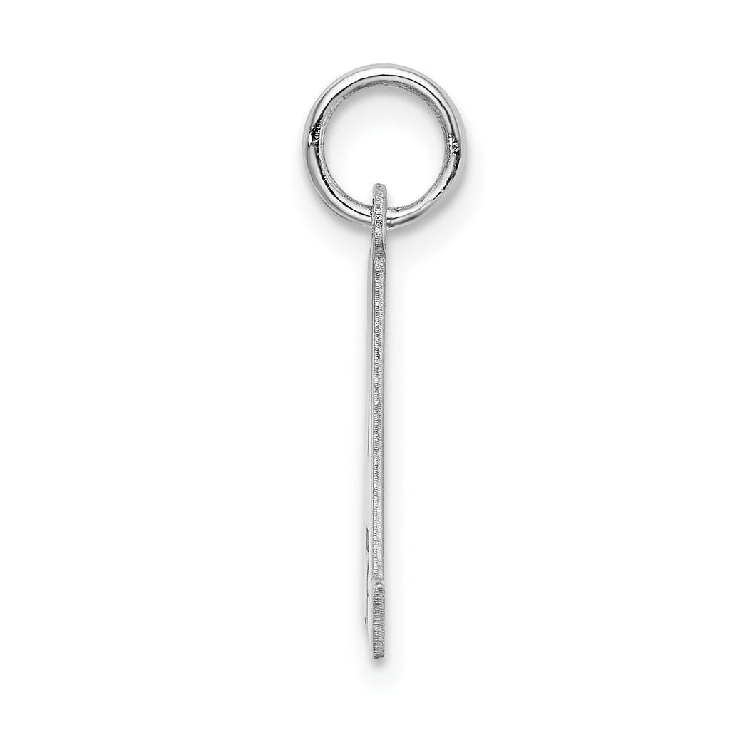Sophia Jewelers Sterling Silver Initial A Charm in Rhodium-Plated Finish