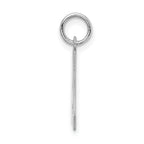 Sophia Jewelers Sterling Silver Initial A Charm in Rhodium-Plated Finish