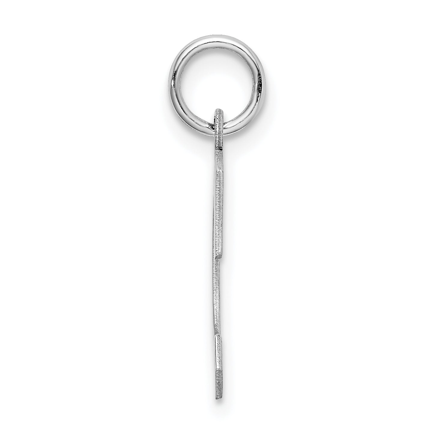 Sterling Silver 925 Rhodium-Plated C Initial Charm by Sophia Jewelers Secondary image