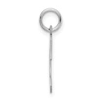 Sterling Silver 925 Rhodium-Plated C Initial Charm by Sophia Jewelers