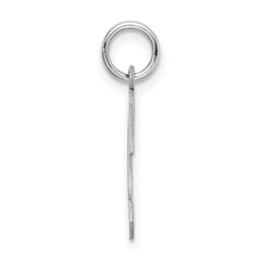 Sterling Silver 925 Rhodium-Plated C Initial Charm by Sophia Jewelers