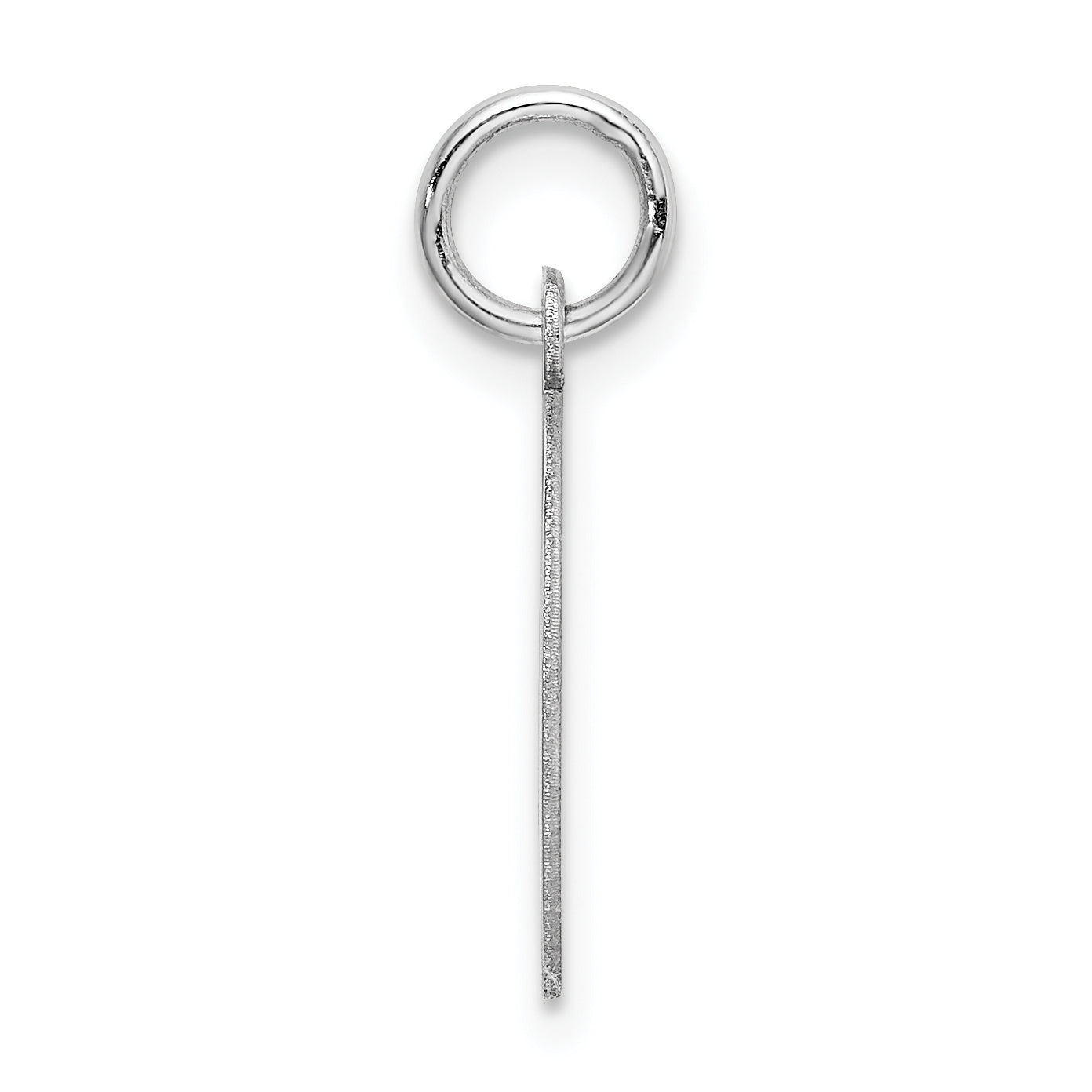 Sophia Jewelers Medium Sterling Silver Initial D Rhodium Charm