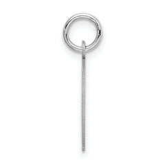 Sophia Jewelers Medium Sterling Silver Initial D Rhodium Charm