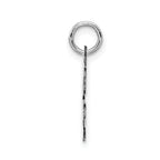 Sterling Silver Rhodium-Plated Initial G Charm Elegant Sophia Jewelers