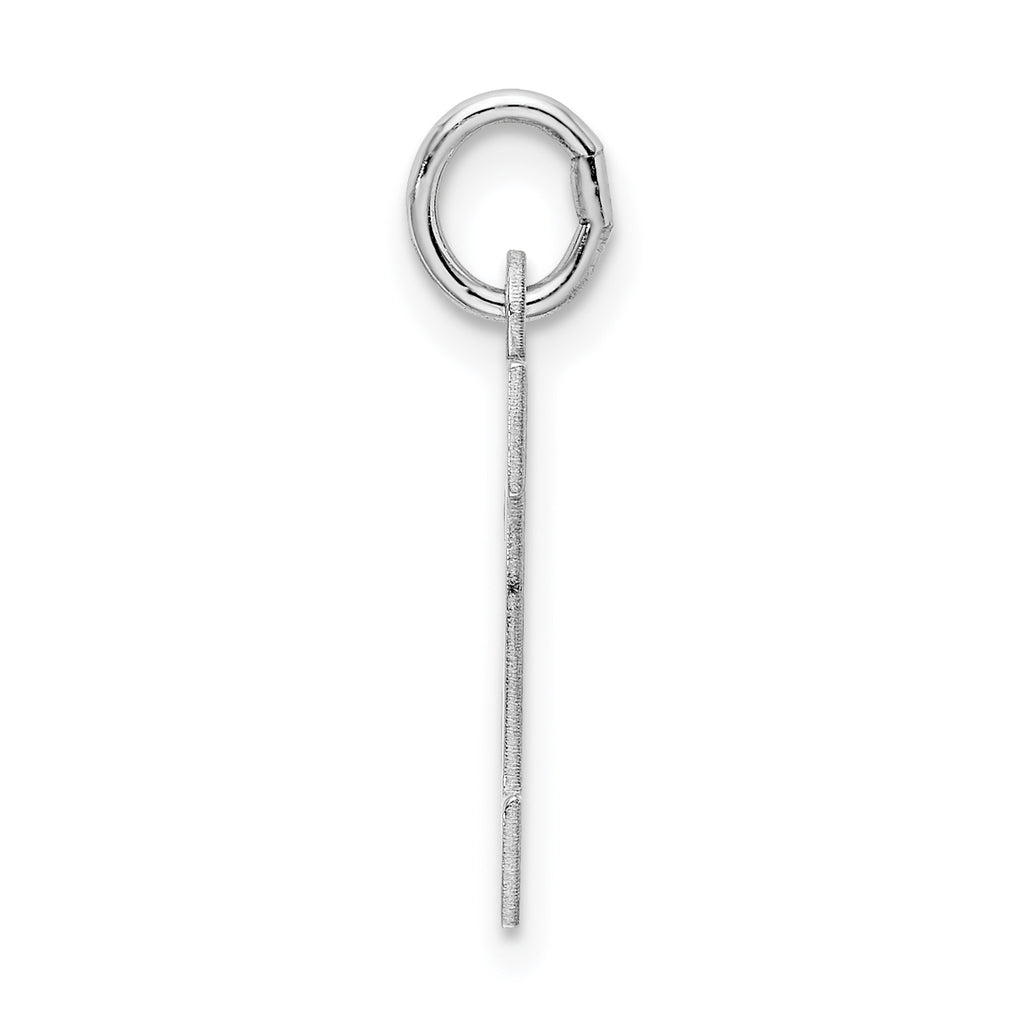 Sophia Jewelers Sterling Silver H Charm with Rhodium Elegance