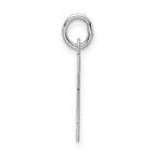 Sophia Jewelers Sterling Silver H Charm with Rhodium Elegance
