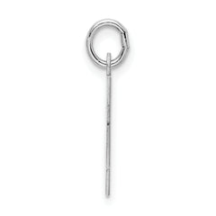 Sophia Jewelers Sterling Silver H Charm with Rhodium Elegance