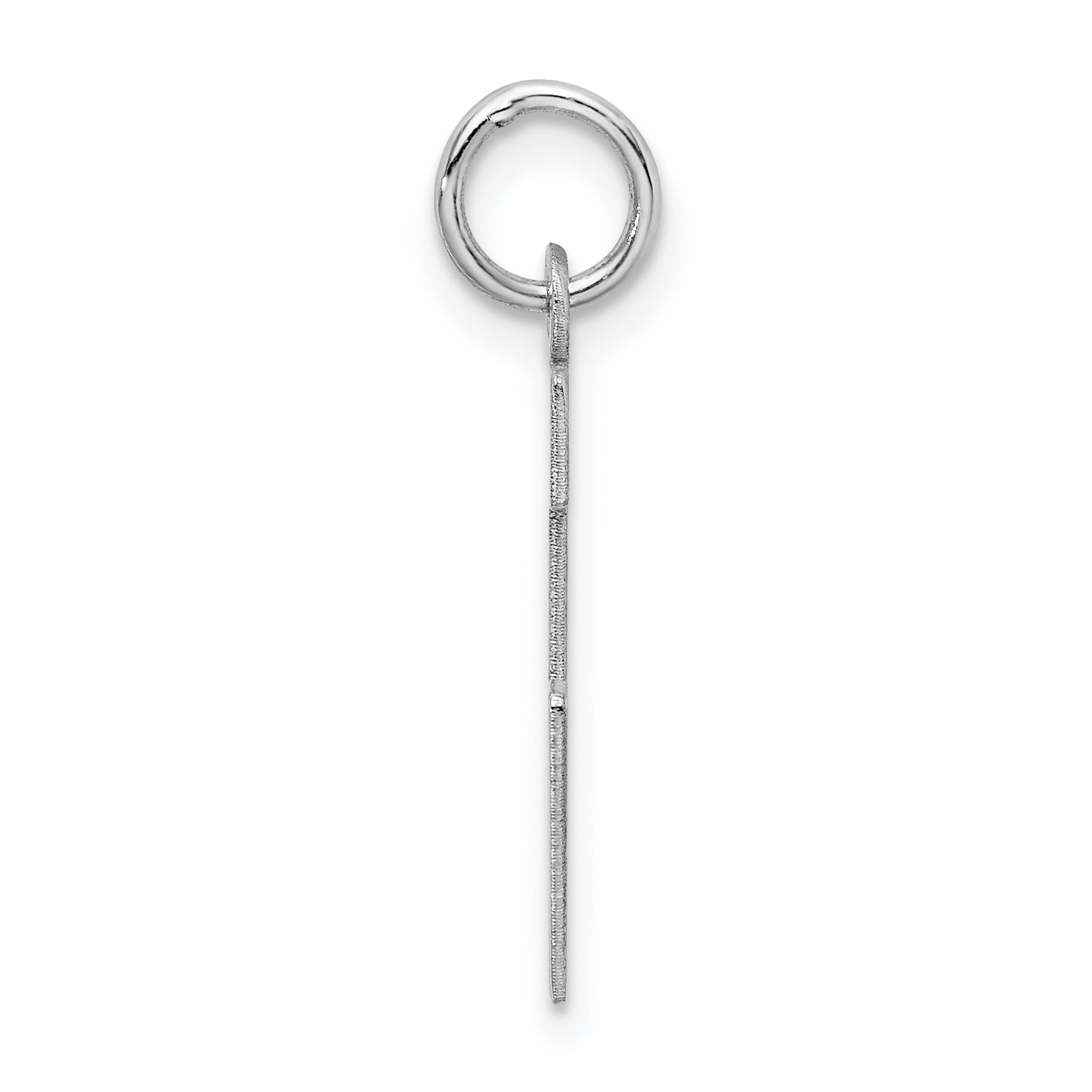 Sterling Silver 925 L Initial Charm with Rhodium Elegance Secondary image