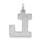 Sterling Silver 925 L Initial Charm with Rhodium Elegance