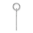 Sophia Jewelers Rhodium-Plated Sterling Silver Initial M Charm Pendant