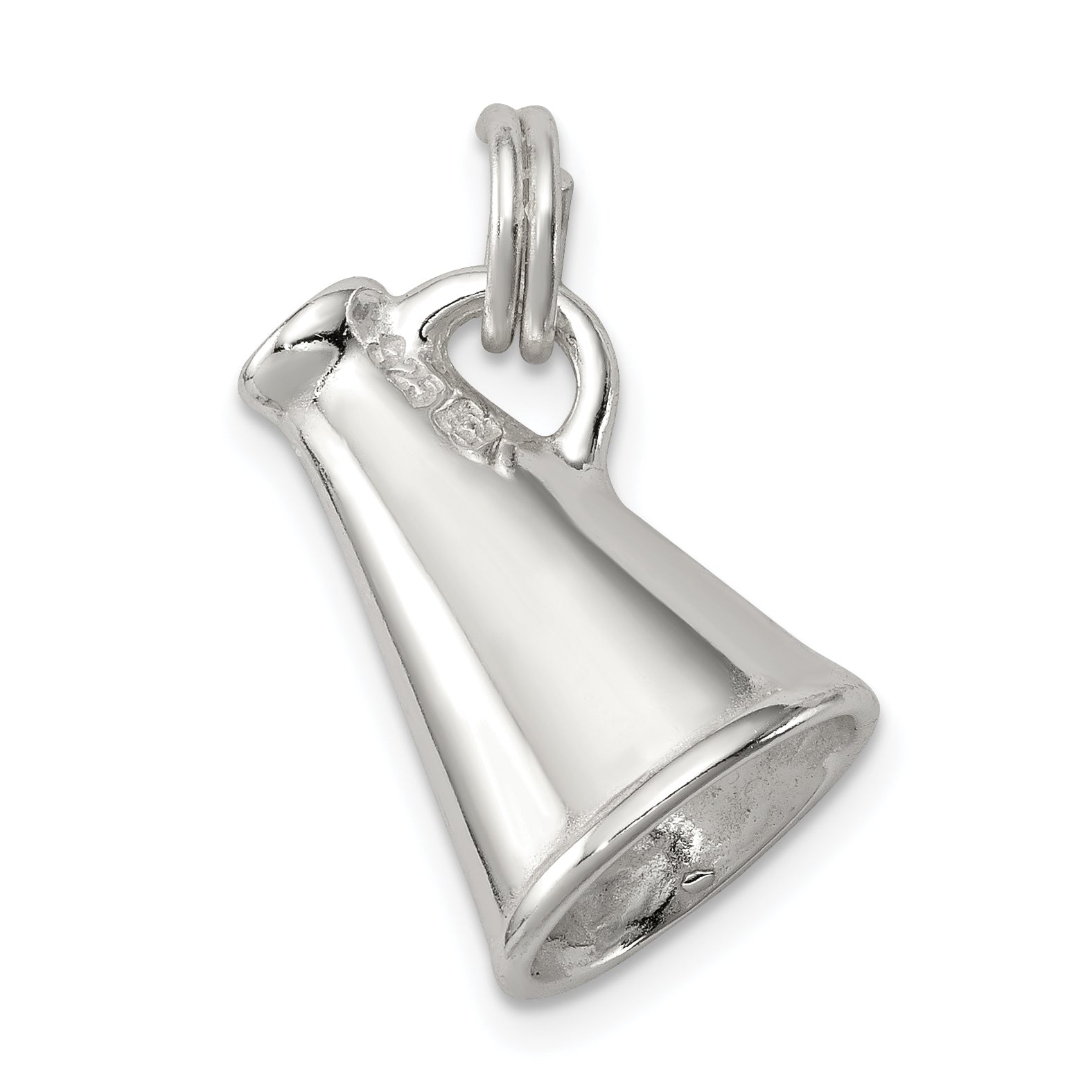 Sterling Silver Rhodium-plated Megaphone Charm Main image