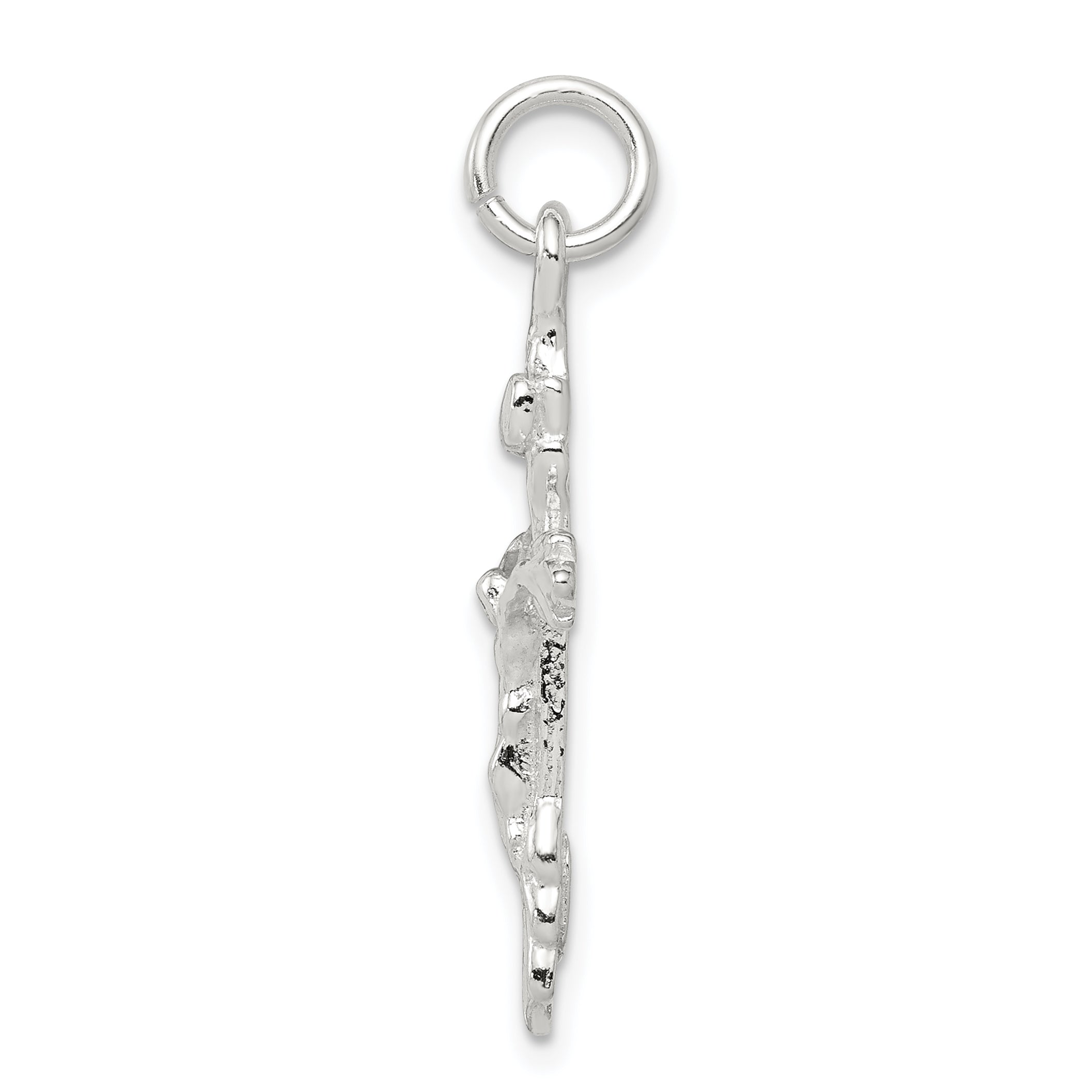 Sterling Silver INRI Crucifix Charm Secondary image
