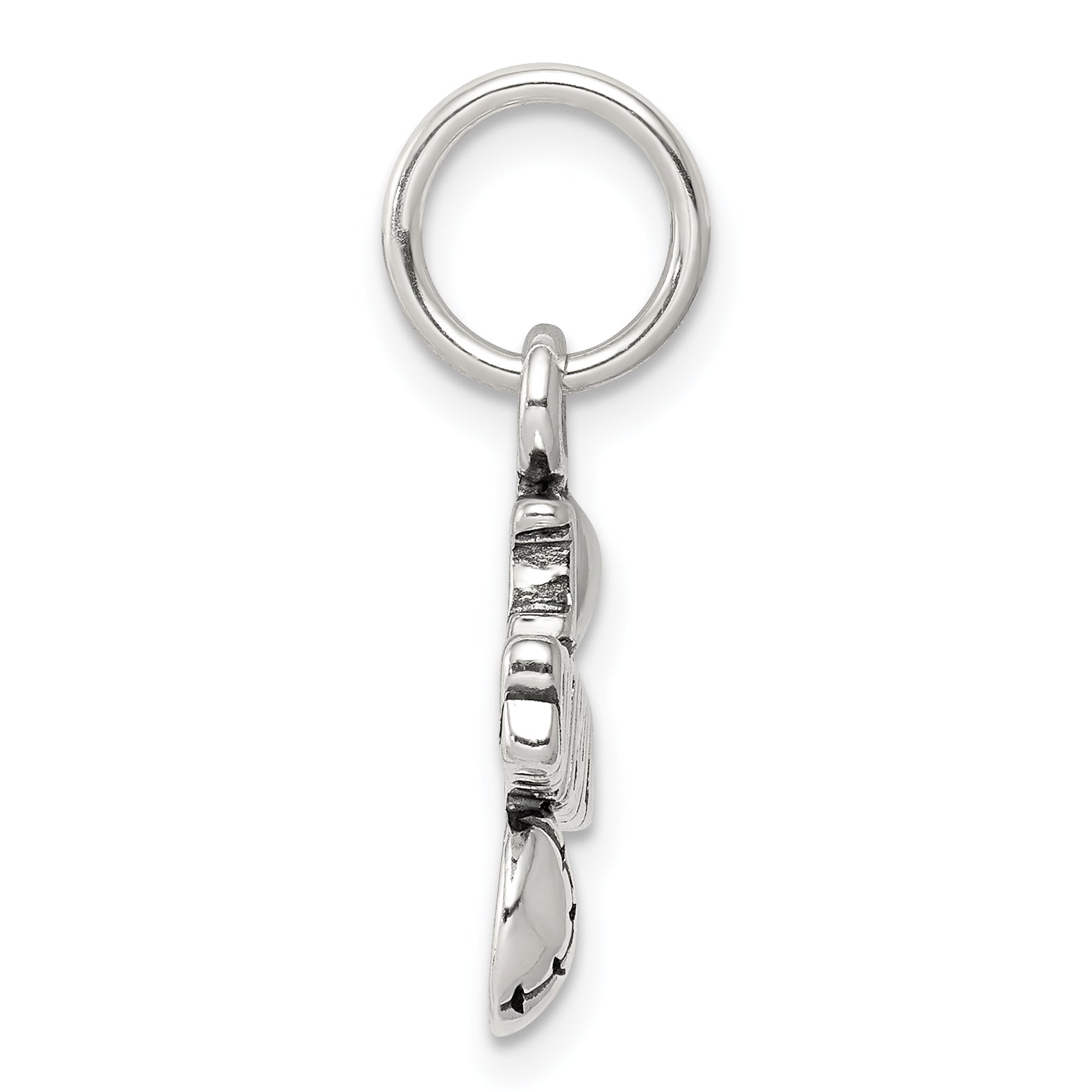 Sterling Silver 925 Polished Softball Charm for Vintage Lovers Secondary image