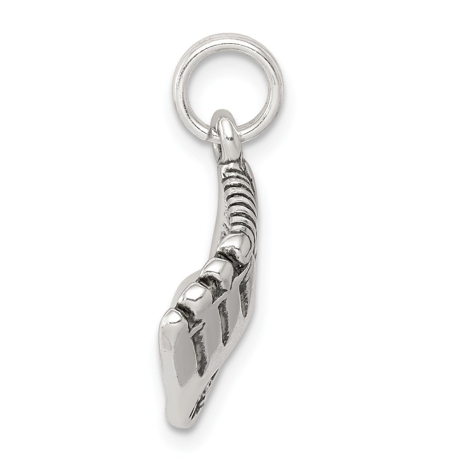 Sterling Silver 925 Men's Baseball Glove Charm with Simulated Pearl Secondary image