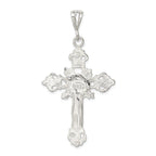 Sophia Jewelers Sterling Silver 925 INRI Crucifix Pendant Polished Finish