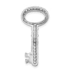 CZ Key Pendant in Sterling Silver