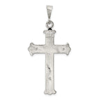Sterling Silver 925 Crucifix Pendant with Polished Anti-Tarnish Finish