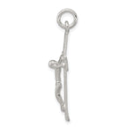 Sterling Silver 925 Crucifix Pendant with Polished Anti-Tarnish Finish