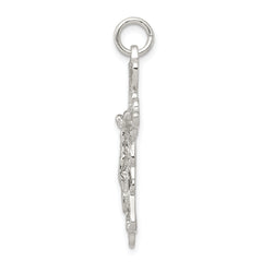 Sophia Jewelers 925 Sterling Silver Polished Crucifix Pendant with Anti-Tarnish Protection