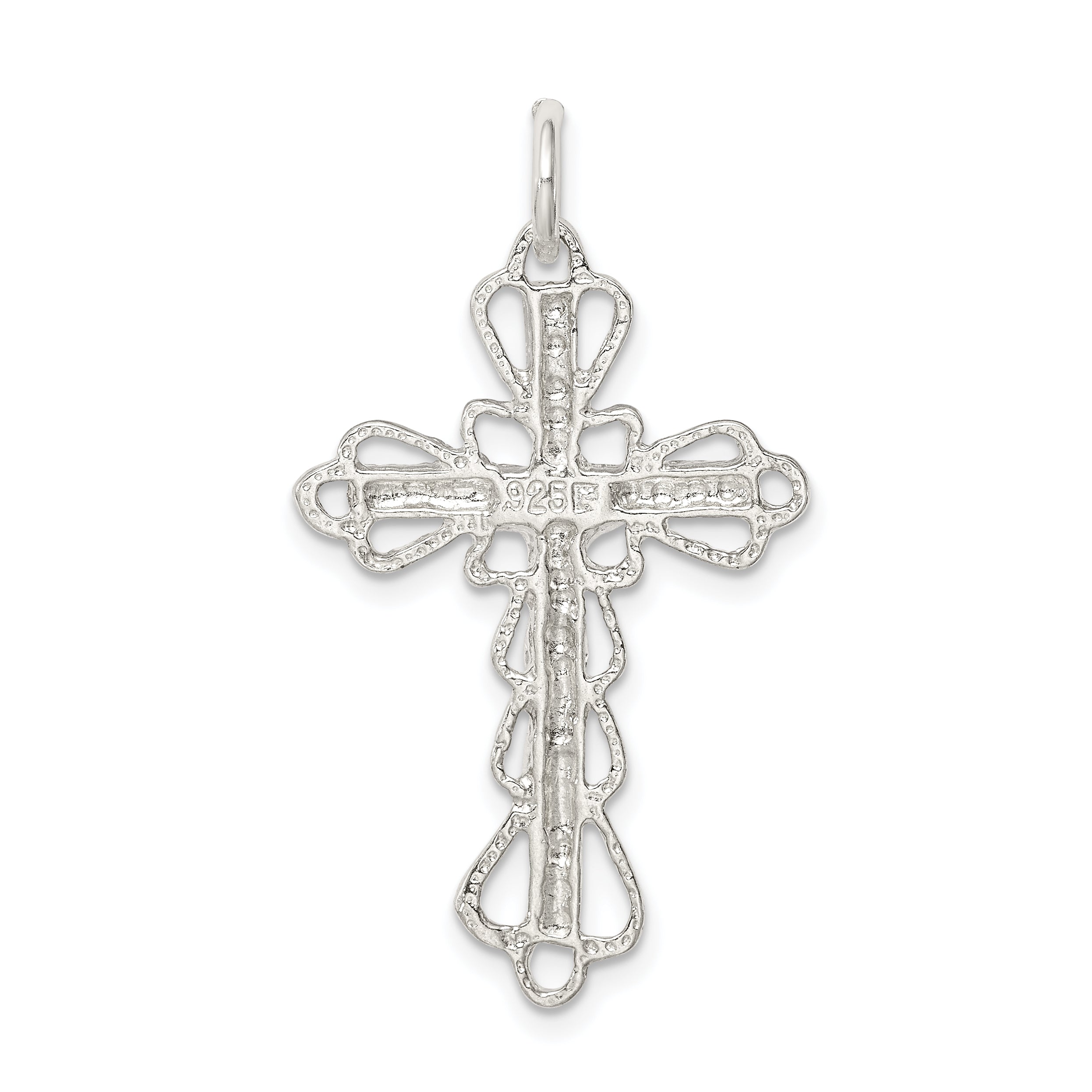 Sophia Jewelers 925 Sterling Silver Polished Crucifix Pendant with Anti-Tarnish Protection