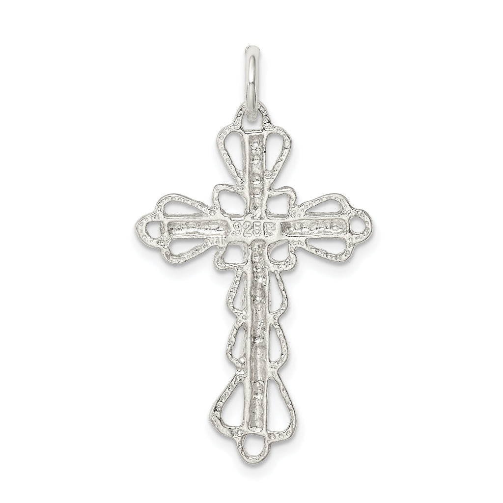 Sophia Jewelers 925 Sterling Silver Polished Crucifix Pendant with Anti-Tarnish Protection