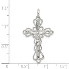 Sophia Jewelers 925 Sterling Silver Polished Crucifix Pendant with Anti-Tarnish Protection