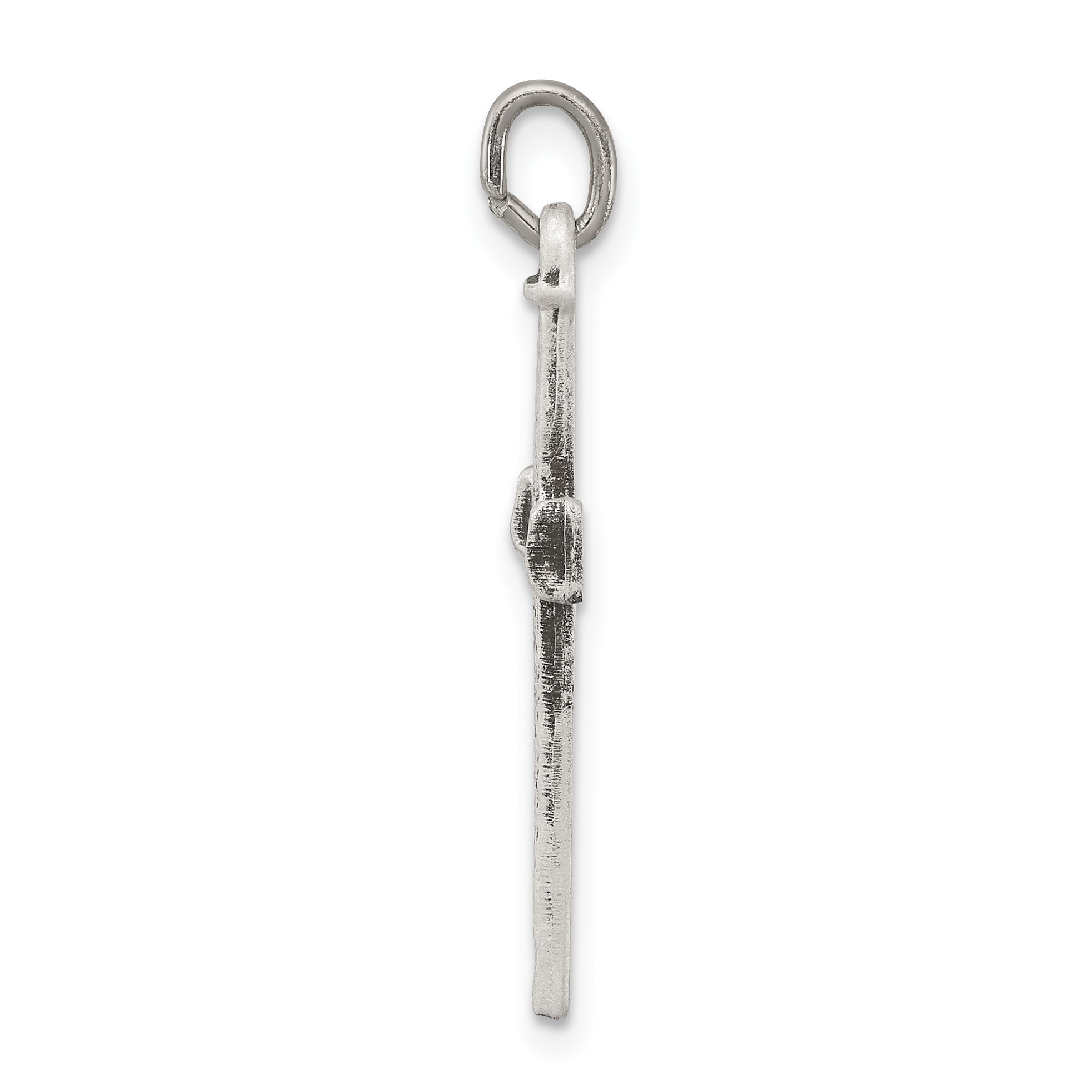 Sterling Silver 925 Polished Nail Cross Pendant Vintage Charm Secondary image
