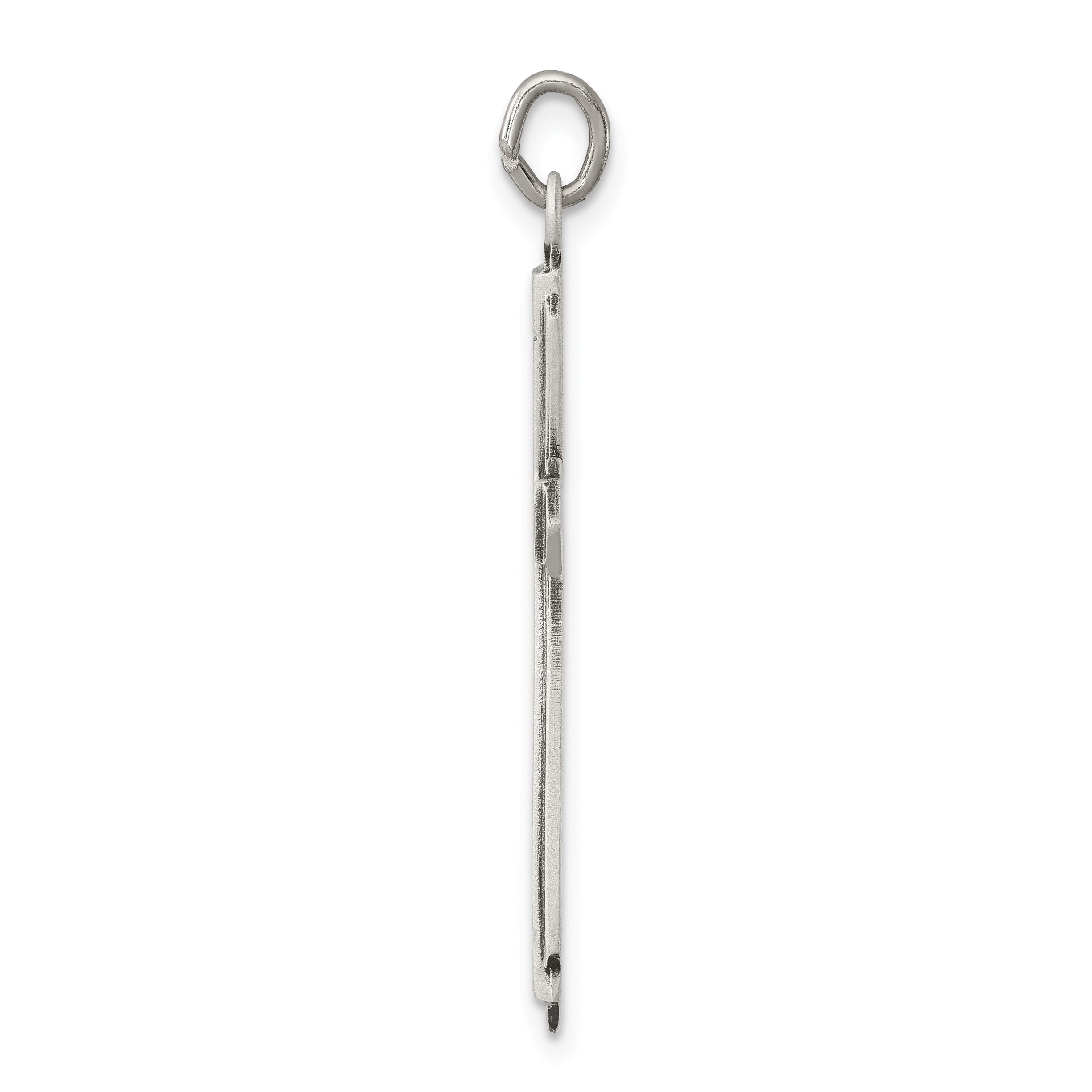 Sterling Silver 925 Cross Pendant with Polished Satin Finish Secondary image