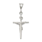 Sophia Jewelers Polished Sterling Silver INRI Crucifix Pendant Anti-Tarnish