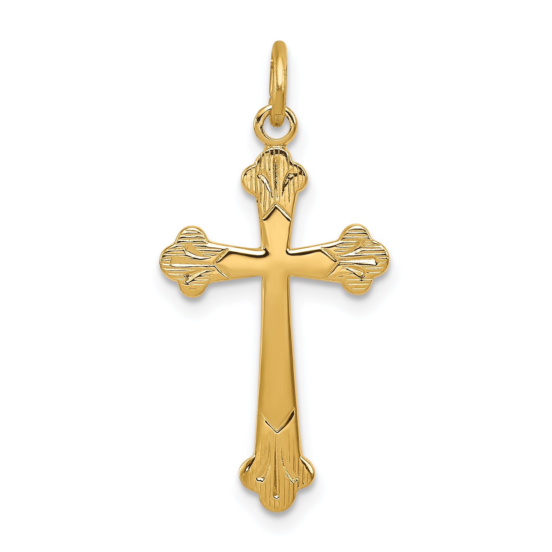 Sterling Silver w/ 18K Plating Cross Charm Main image