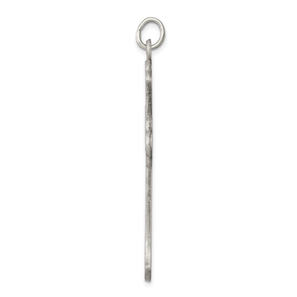 Sterling Silver 925 Cross Pendant with Antiqued Finish Elegant Design