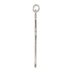 Sterling Silver 925 Cross Pendant with Antiqued Finish Elegant Design