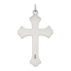 Sterling Silver 925 Cross Pendant with Antiqued Finish Elegant Design