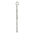 Sterling Silver 925 Antiqued Cross Pendant with Polished Finish Elegant Design