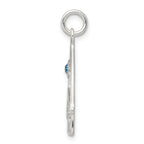Sterling Silver Nativity Charm with Stellux Crystal Polished Finish