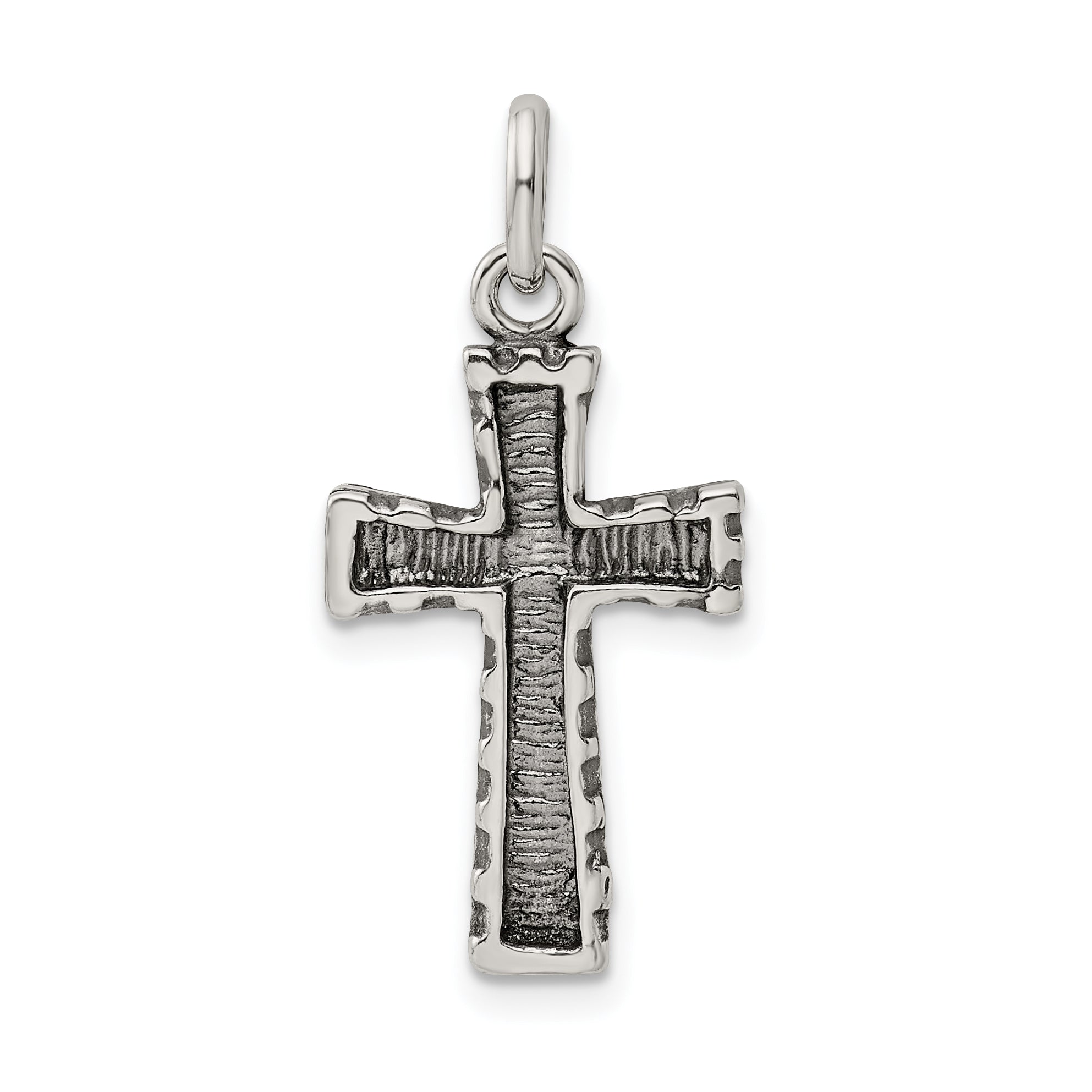 Sterling Silver Antiqued Cross Pendant Main image